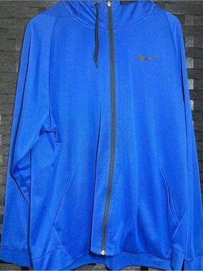 Nike Men’s Zip-Up Hooded Jacket - Blue